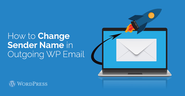 change wordpress email send from settings