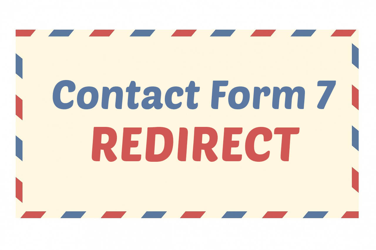 contactform 7 redirect