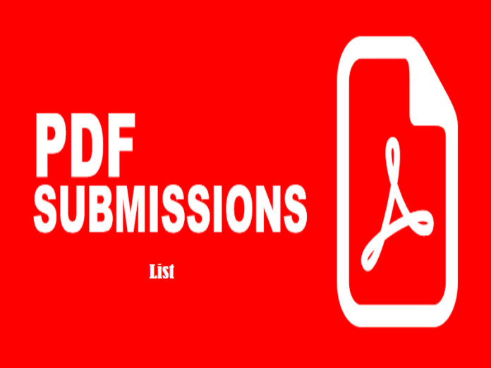 pdf submission sites list 2018