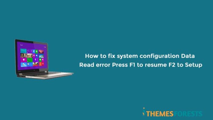 System configuration data read error